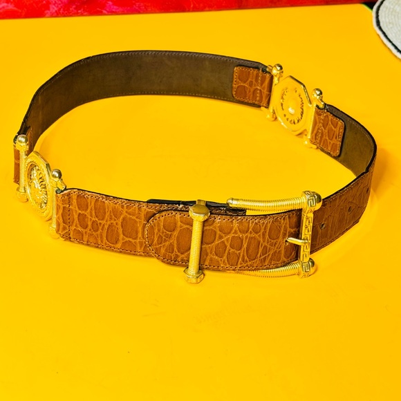 Franco Masotti Brown Leather Belt - Picture 2 of 14